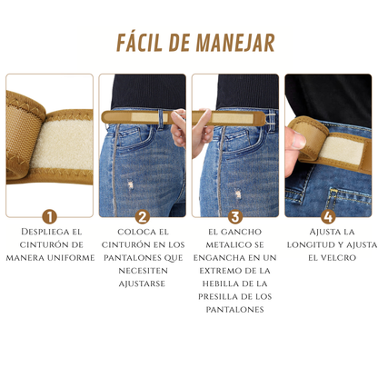 Cinturón sin hebillas cómodo y práctico